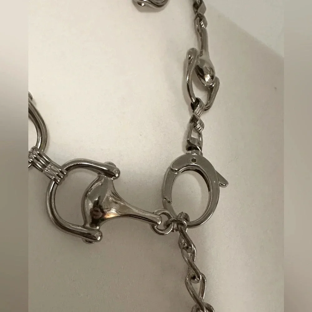 Horsebit 🐎 Metal Chain Belt Long EUC 50in Y2K